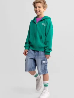 minoti Szorty jeansowe 29SHORT250 Błękitny Regular Fit