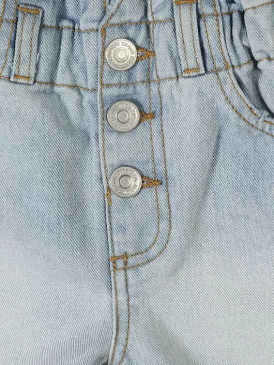 minoti Szorty jeansowe 30SHORT155 Biały Regular Fit