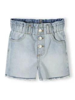 minoti Szorty jeansowe 30SHORT155 Biały Regular Fit