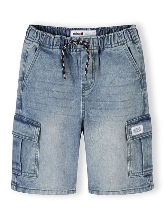 minoti Szorty jeansowe 29SHORT251 Granatowy Regular Fit