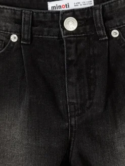 minoti Szorty jeansowe 30SHORT153 Czarny Regular Fit