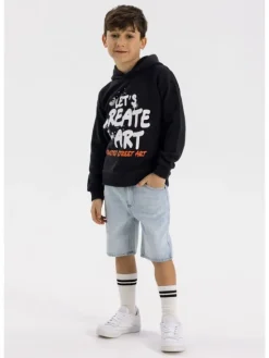 minoti Szorty jeansowe 23short41 Niebieski jasny Regular Fit
