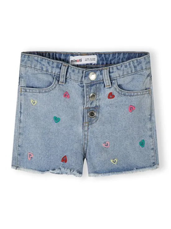 minoti Szorty jeansowe 30SHORT102 Granatowy Regular Fit