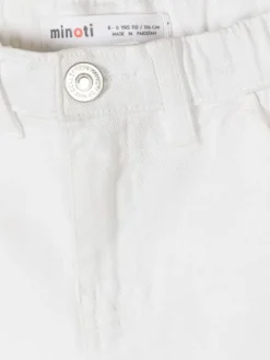 minoti Szorty 30SHORT167 Biały Regular Fit
