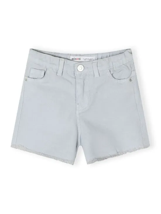 minoti Szorty 30SHORT167 Biały Regular Fit