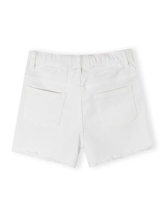 minoti Szorty 30SHORT167 Biały Regular Fit