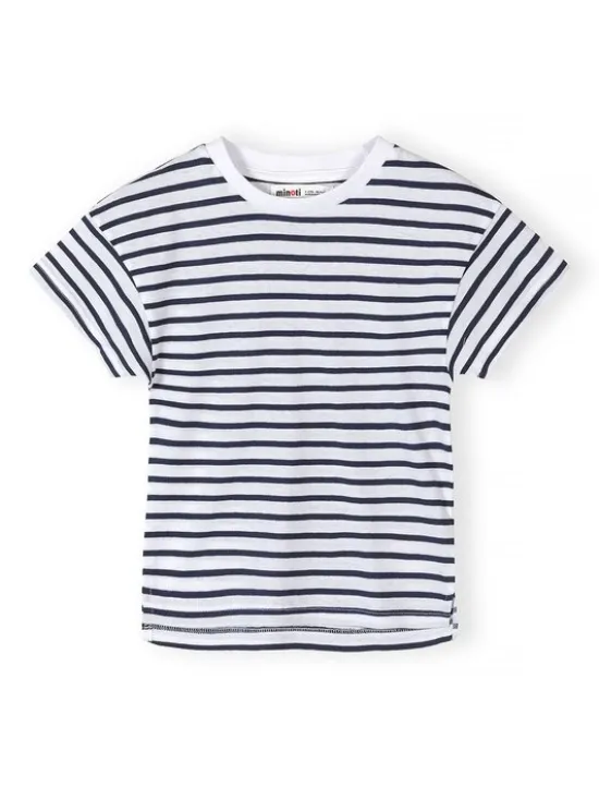 minoti T-Shirt 30TEE101 Biały Regular Fit