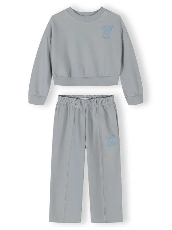 minoti Zestaw 30FLEECE161 Błękitny Regular Fit