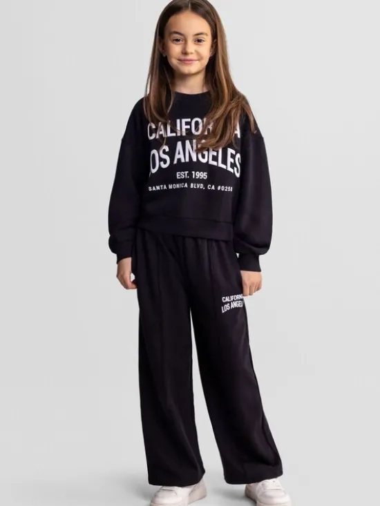 minoti Zestaw 30FLEECE162 Czarny Regular Fit