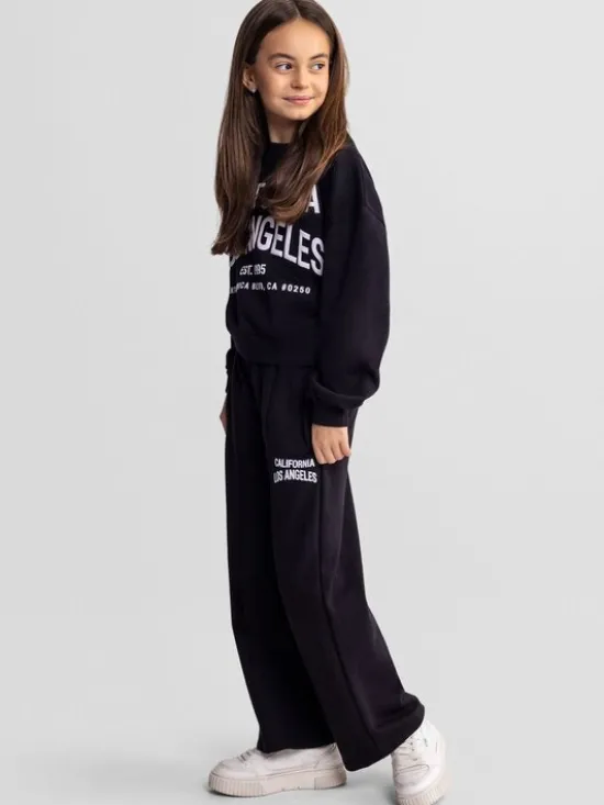 minoti Zestaw 30FLEECE162 Czarny Regular Fit