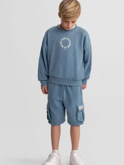 minoti Zestaw 29FLEECE268 Niebieski Regular Fit