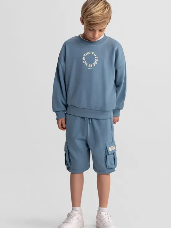 minoti Zestaw 29FLEECE268 Niebieski Regular Fit