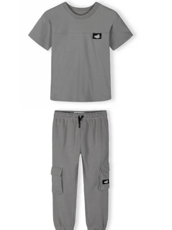 minoti Zestaw 29FLEECE262 Szary Regular Fit