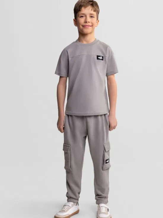 minoti Zestaw 29FLEECE262 Szary Regular Fit