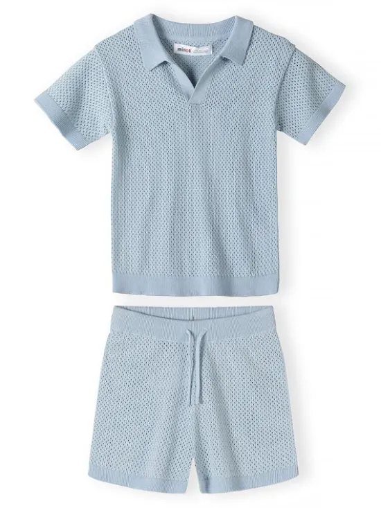 minoti Zestaw 29KNIT200 Błękitny Regular Fit