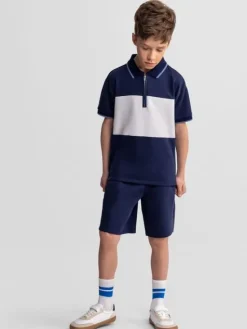 minoti Zestaw 29POLO252 Granatowy Regular Fit