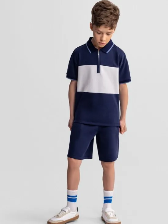 minoti Zestaw 29POLO252 Granatowy Regular Fit