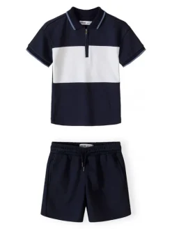 minoti Zestaw 29POLO252 Granatowy Regular Fit