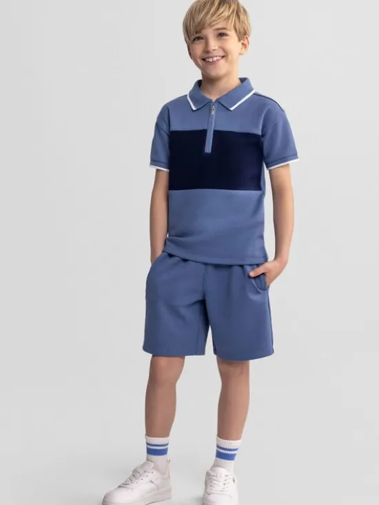 minoti Zestaw 29POLO253 Niebieski Regular Fit