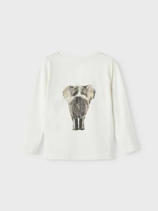 NAME IT Bluzka 13212860 Biały Regular Fit