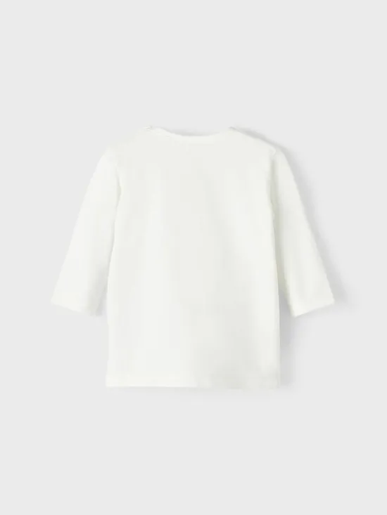 NAME IT Bluzka 13212749 Biały Regular Fit