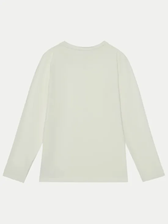 NAME IT Bluzka 13238698 Écru Regular Fit