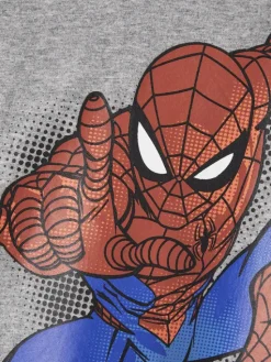 NAME IT Bluzka SPIDER-MAN 13210754 Szary Regular Fit