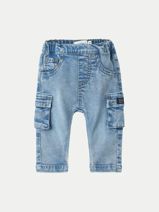 NAME IT Jeansy 13238068 Niebieski Baggy Fit