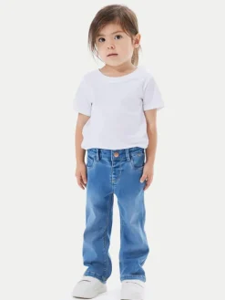 NAME IT Jeansy 13224658 Niebieski Bootcut Fit