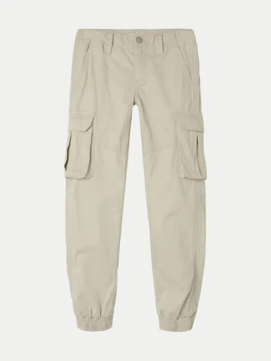 NAME IT Joggery 13237197 Szary Regular Fit