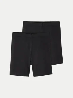 NAME IT Komplet szortów sportowych Vivian 13191810 Czarny Slim Fit
