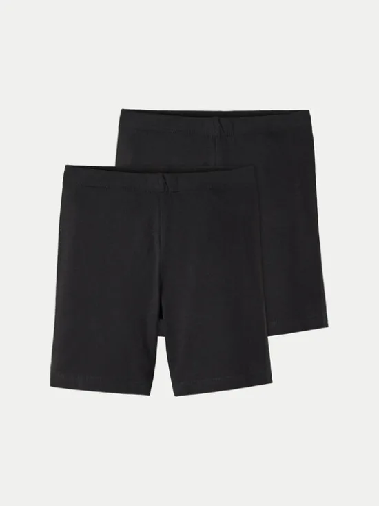 NAME IT Komplet szortów sportowych Vivian 13191810 Czarny Slim Fit
