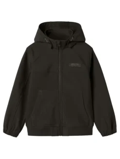 NAME IT Kurtka softshell 13236573 Czarny Regular Fit