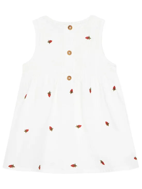 NAME IT Sukienka codzienna Derilla 13240054 Biały Regular Fit