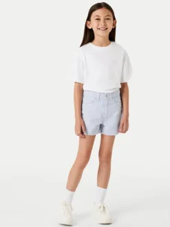 NAME IT Szorty jeansowe 13239003 Błękitny Mom Fit