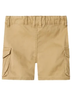 NAME IT Szorty materiałowe Ben 13225803 Brązowy Baggy Fit