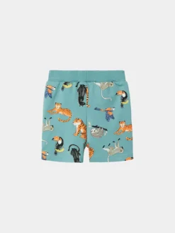 NAME IT Szorty sportowe Ditmar 13228541 Zielony Regular Fit