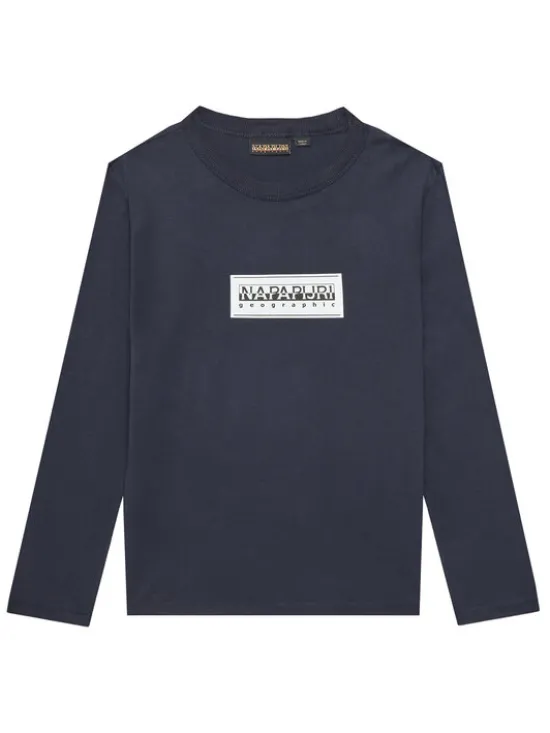 Napapijri Bluzka S-Chamois NP0A4HYK D Granatowy Regular Fit