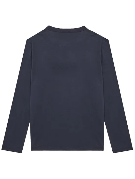 Napapijri Bluzka S-Chamois NP0A4HYK D Granatowy Regular Fit