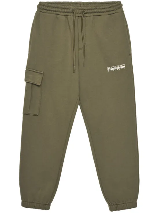 Napapijri Spodnie dresowe M-Inot NP0A891G M Khaki Regular Fit