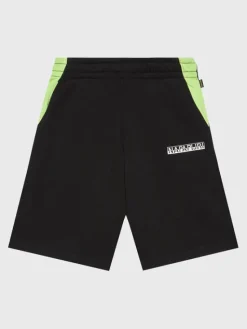 Napapijri Szorty materiałowe Pinta NP0A4GX8 M Czarny Regular Fit