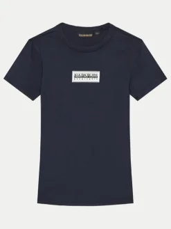 Napapijri T-Shirt Chamois NP0A4HYL D Granatowy Regular Fit