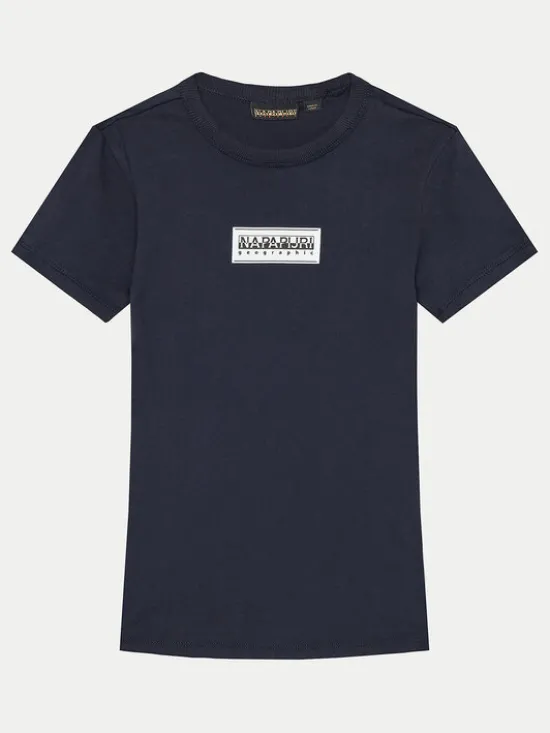 Napapijri T-Shirt Chamois NP0A4HYL D Granatowy Regular Fit