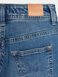 Pepe Jeans Jeansy Tapered Jeans Hw Jr PG201678 Niebieski Regular Fit