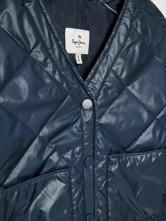 Pepe Jeans Kurtka przejściowa Sheryline PG401064 Granatowy Regular Fit