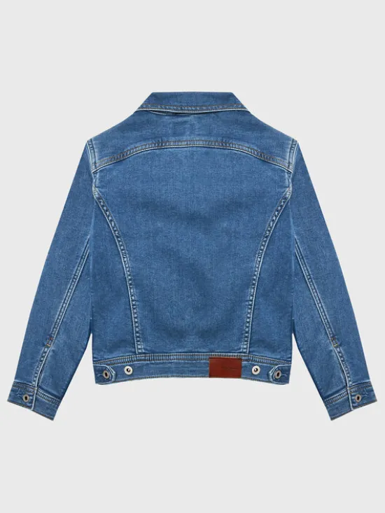 Pepe Jeans Szorty jeansowe New Berry PG401046JR7 Niebieski Regular Fit