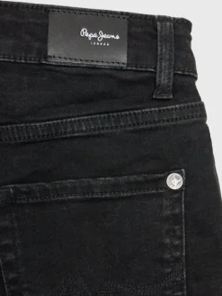 Pepe Jeans Szorty jeansowe Patty Short PG800783XR0 Czarny Regular Fit