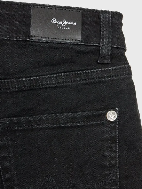 Pepe Jeans Szorty jeansowe Patty Short PG800783XR0 Czarny Regular Fit