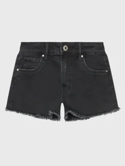 Pepe Jeans Szorty jeansowe Patty Short PG800783XR0 Czarny Regular Fit