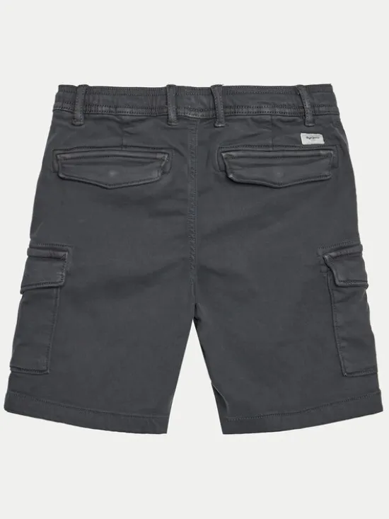 Pepe Jeans Szorty materiałowe Ted PB800790 Szary Regular Fit